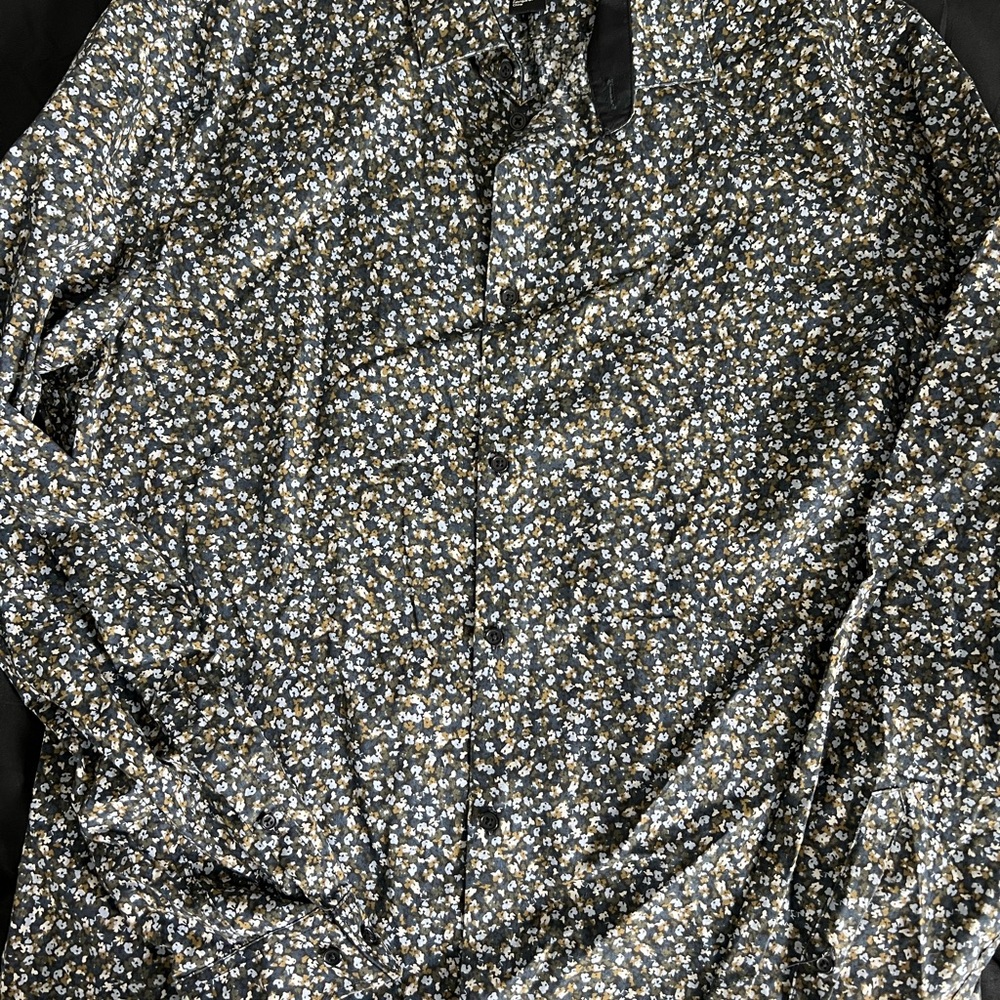H&M Multicolor Floral Slim Fit Shirt